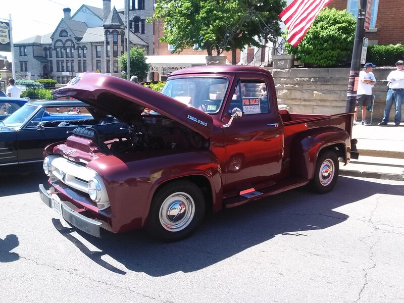 Maroon Vintage Pickup Truck — Outdoor
