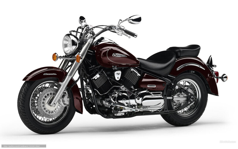 Maroon Yamaha Motorcycle