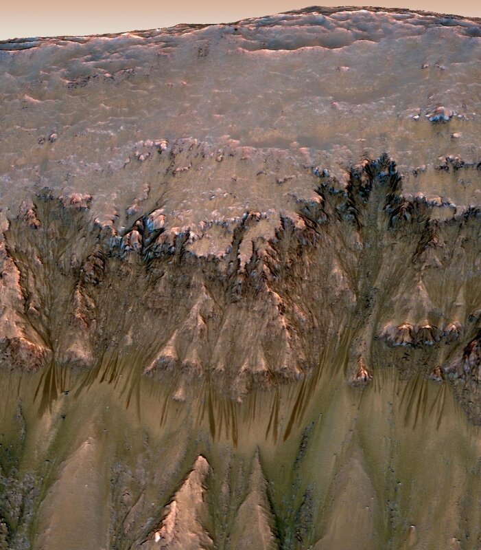 Mars canyon formation