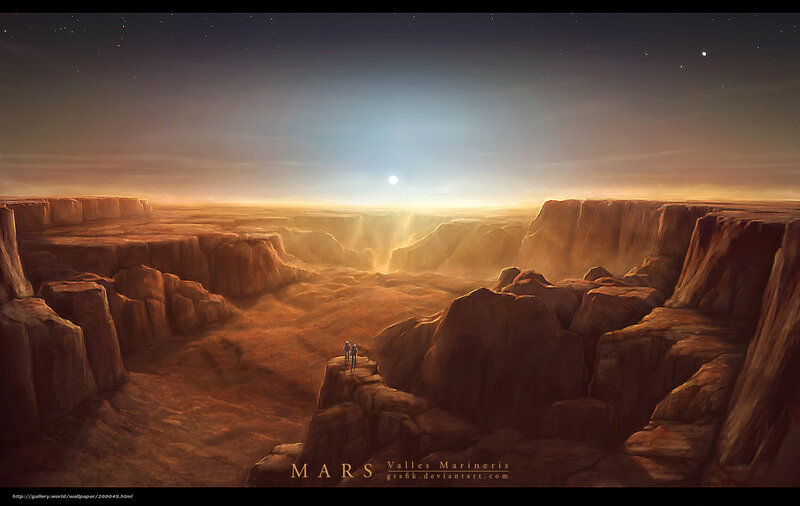 Mars canyon vista