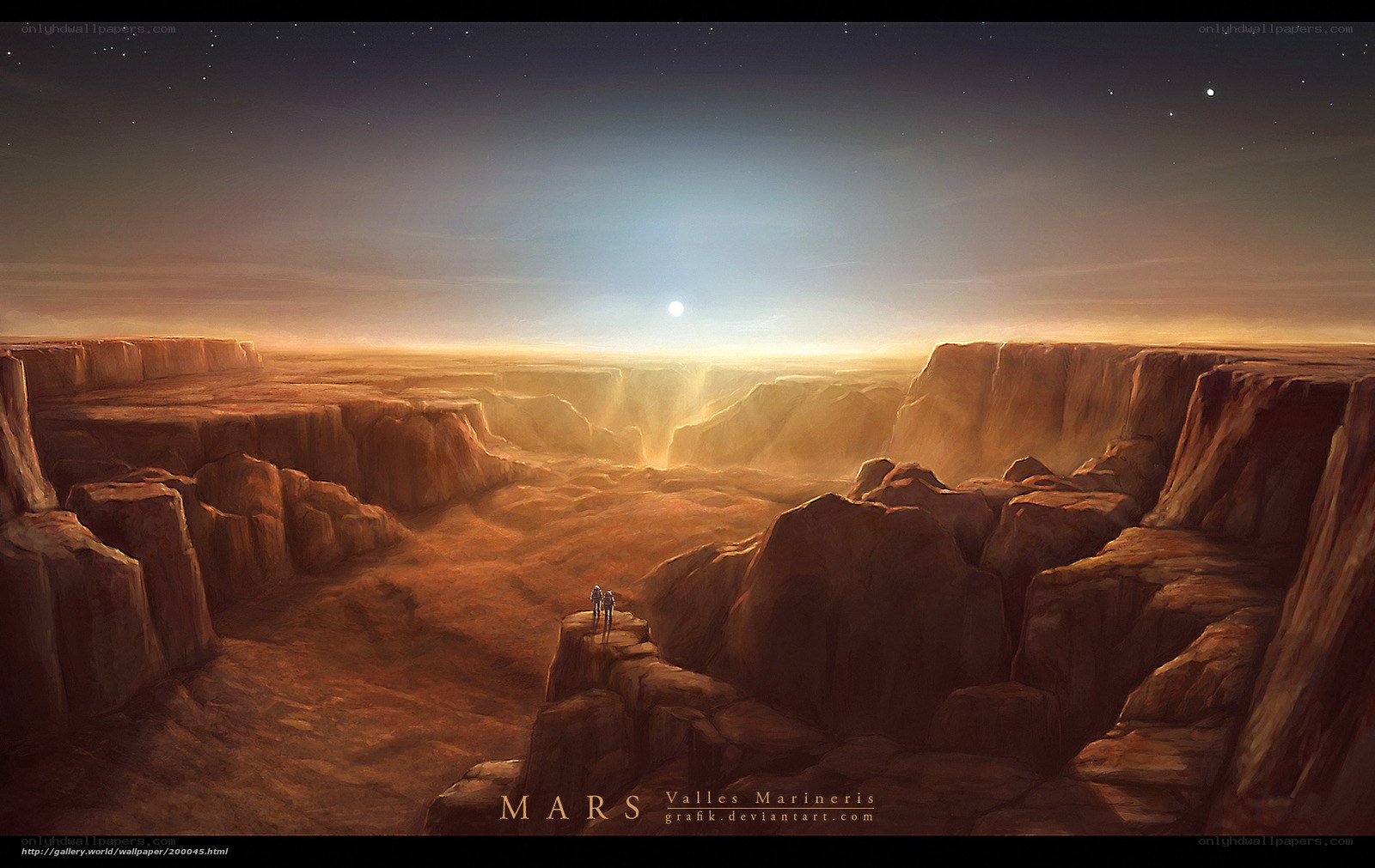 Mars canyon vista