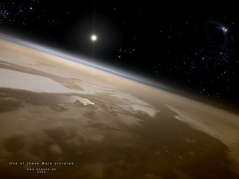Mars from orbit
