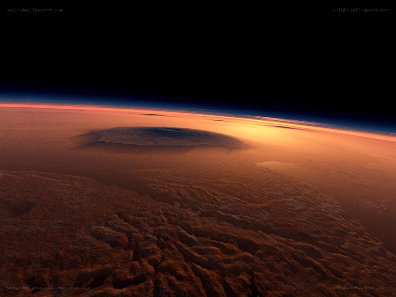 Mars from orbit