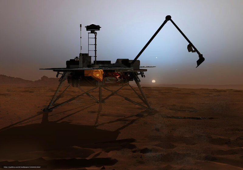 Mars Lander on Red Planet