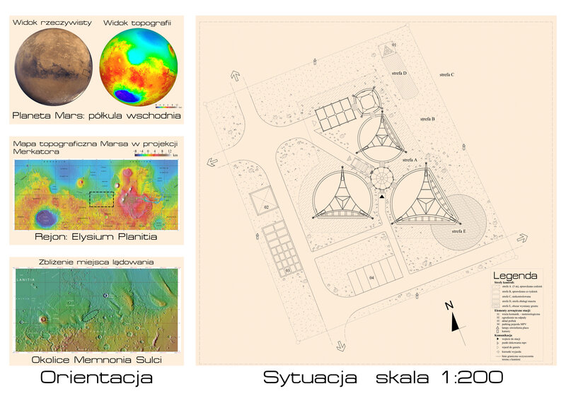 Mars landing site design