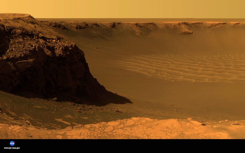 Mars landscape view