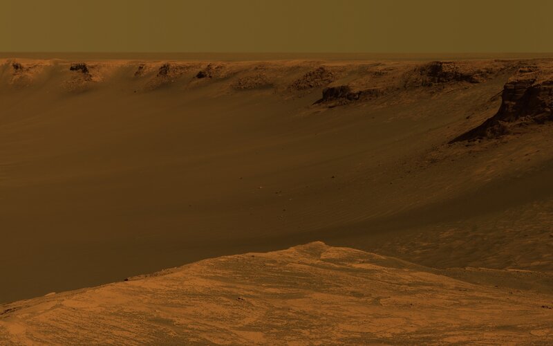 Mars landscape view