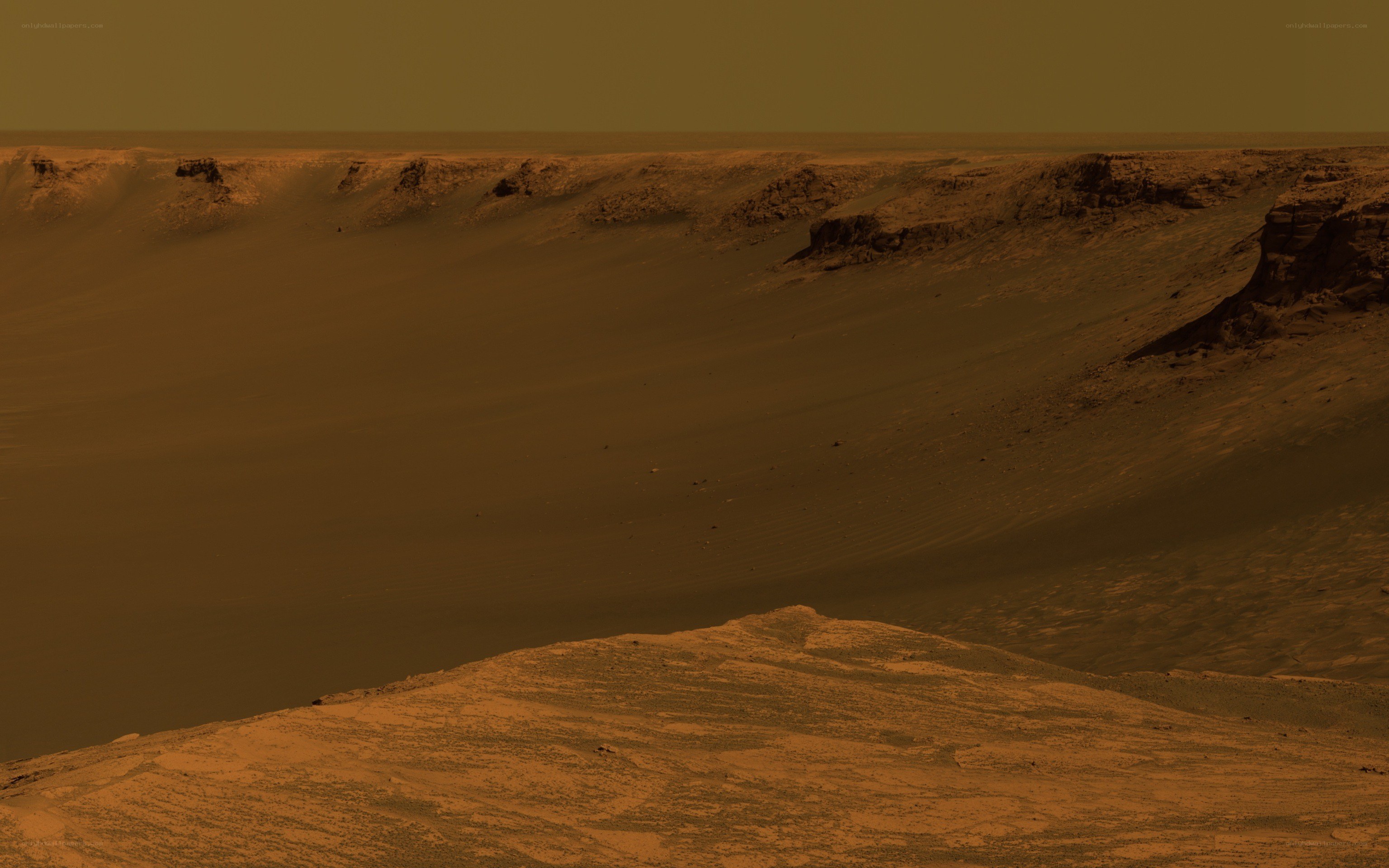 Mars landscape view