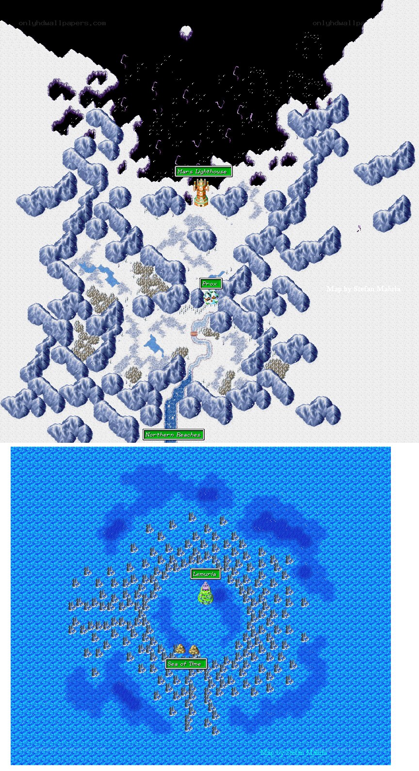 Mars Lighthouse map