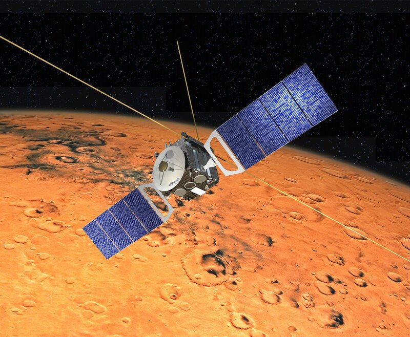 Mars-orbiting Satellite — Blue