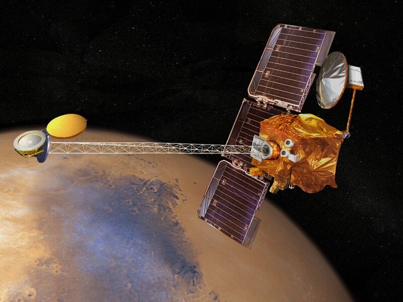 Mars-orbiting Satellite