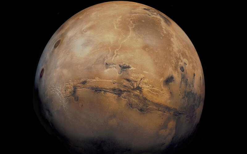 Mars planet surface