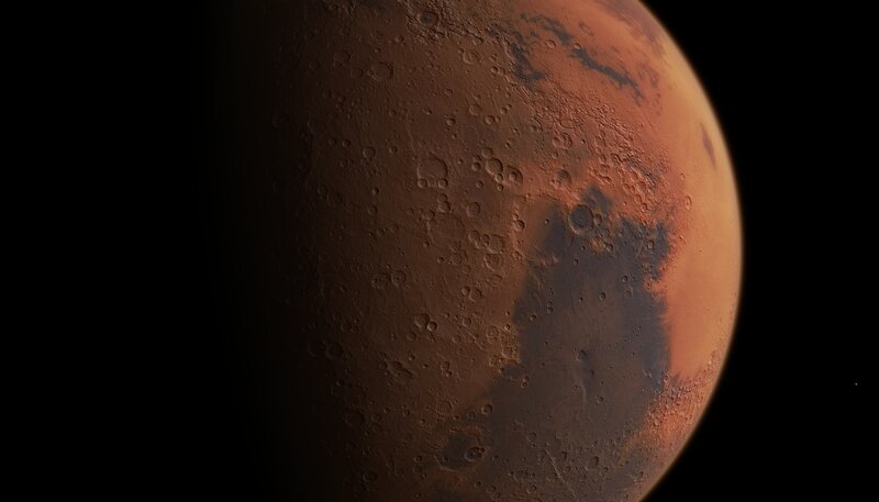 Mars planet surface