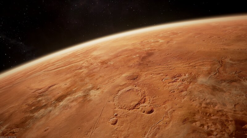 Mars Planet Surface — Orange