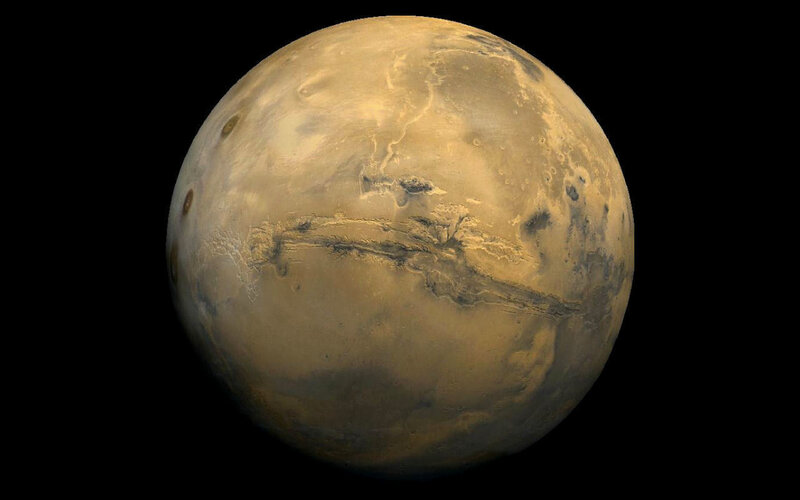 Mars planet surface