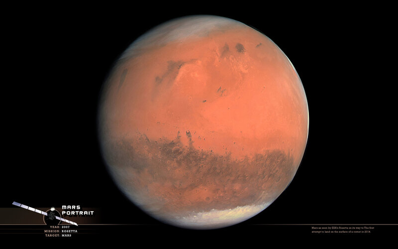 Mars portrait from Rosetta