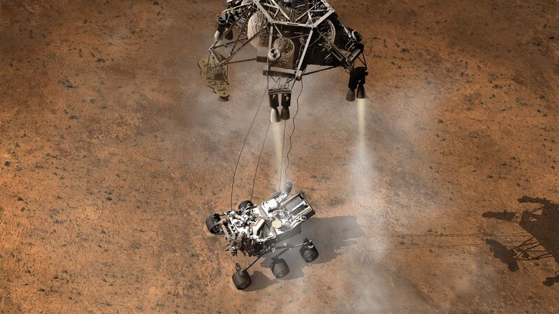 Mars Rover Landing — Brown, Dramatic