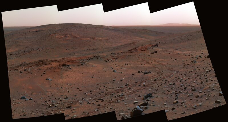 Mars Rover Landscape — Red