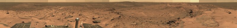 Mars Rover on Martian Surface — Brown