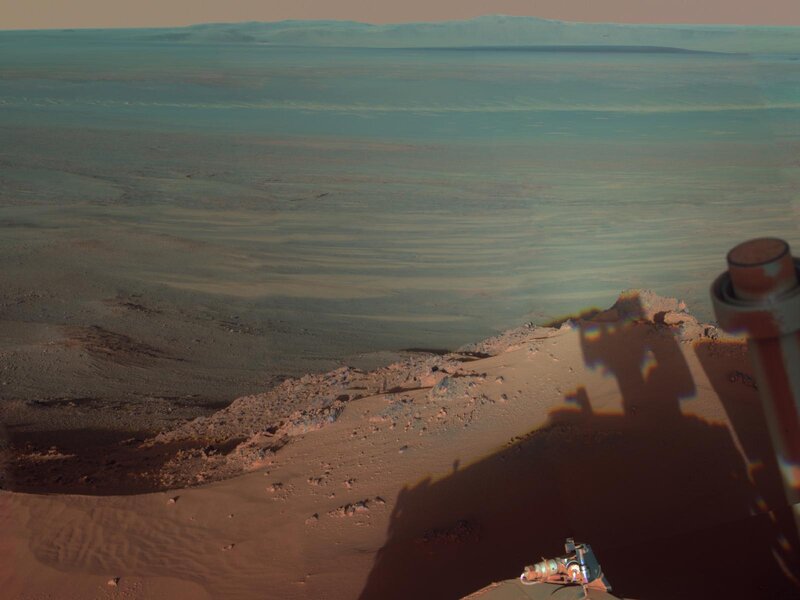 Mars Rover on Martian Surface