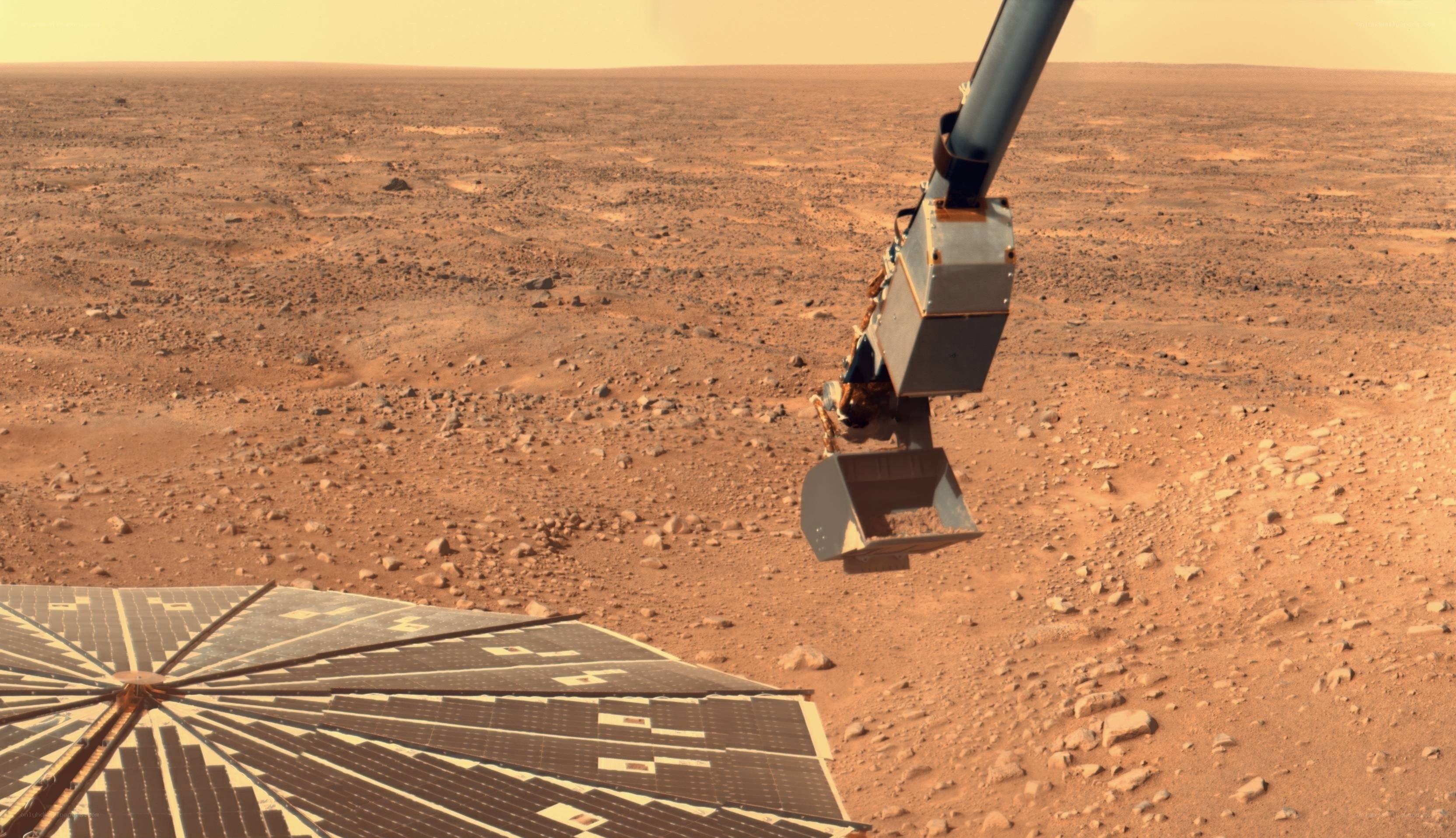 Mars rover on red planet