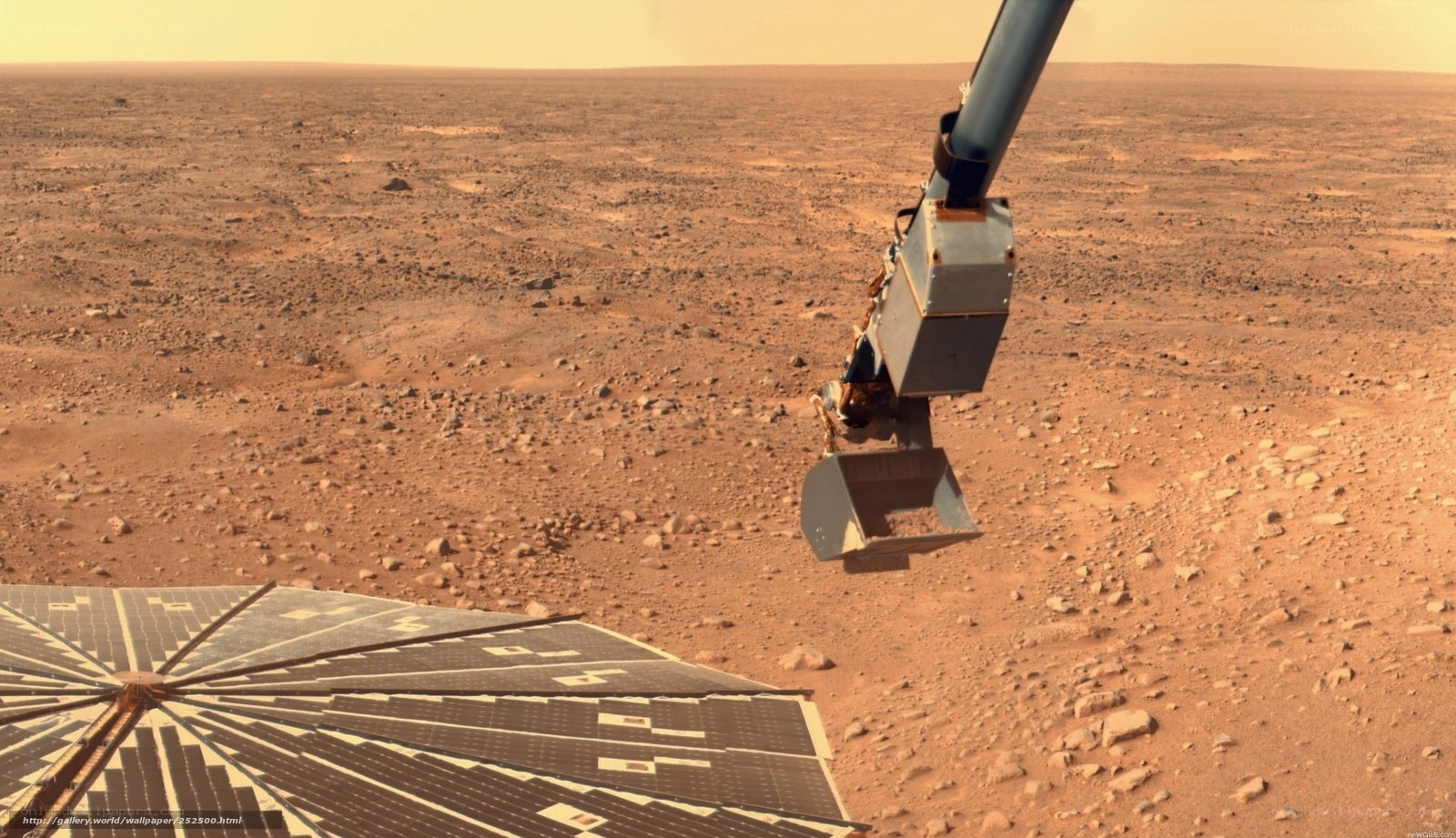 Mars rover on red planet