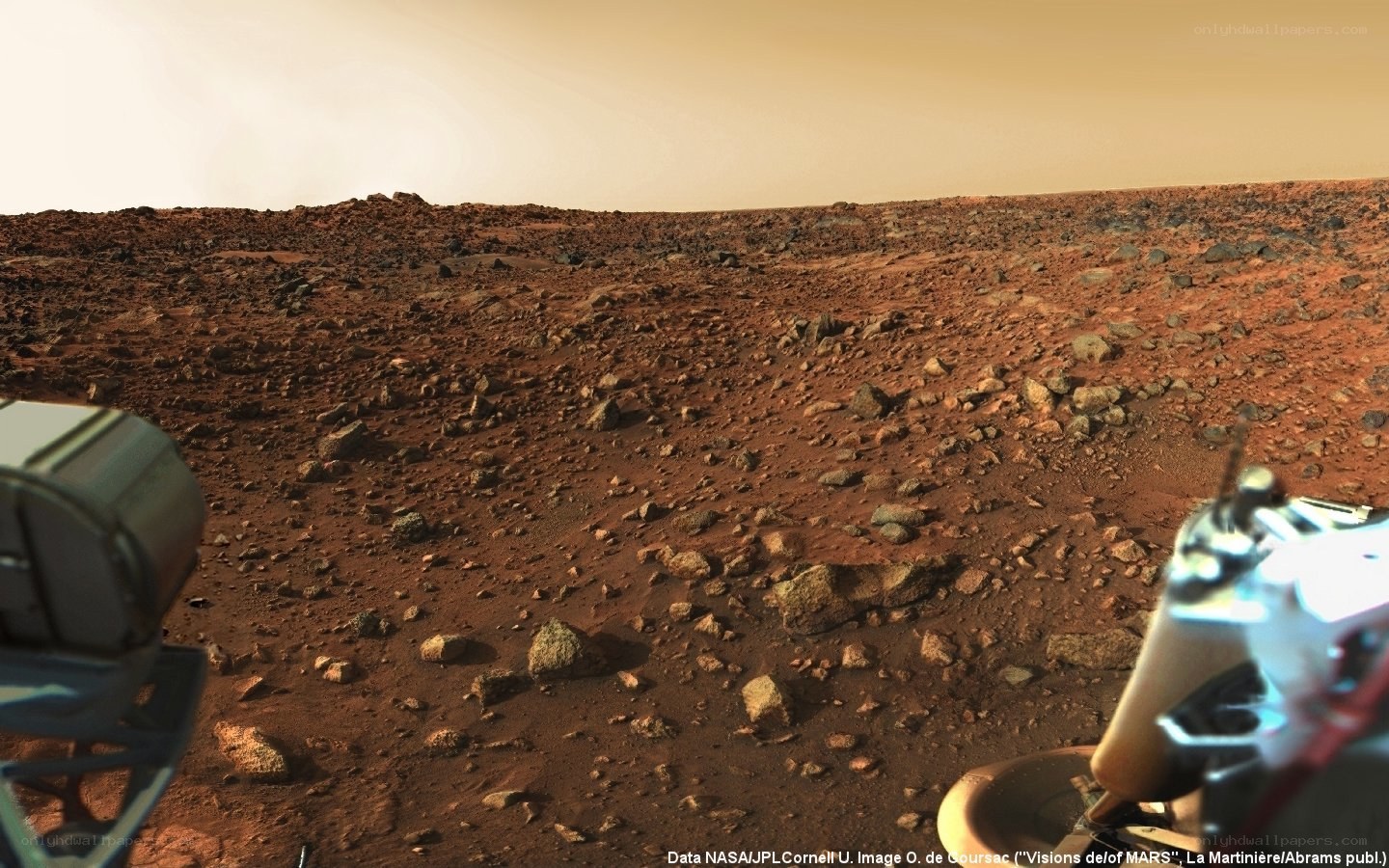 Mars rover on red planet