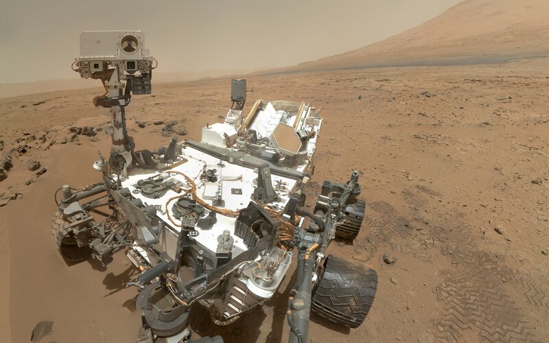 Mars Rover on Red Planet — Brown, Desolate, Photograph