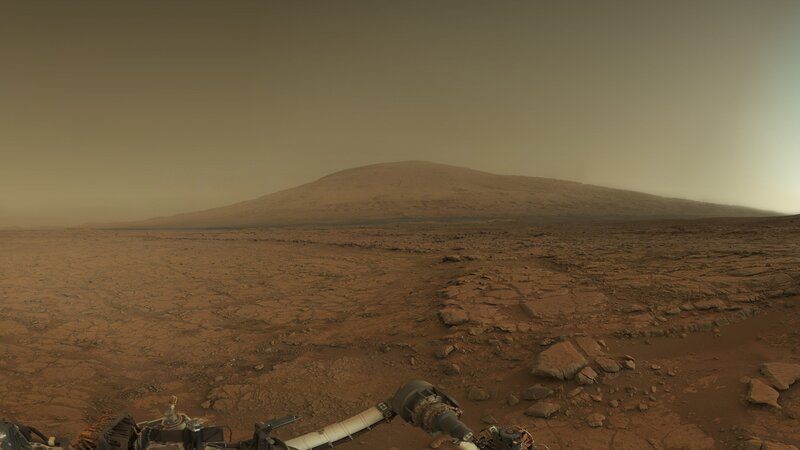 Mars Rover on Red Planet — Brown