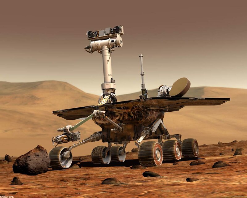 Mars Rover on Surface
