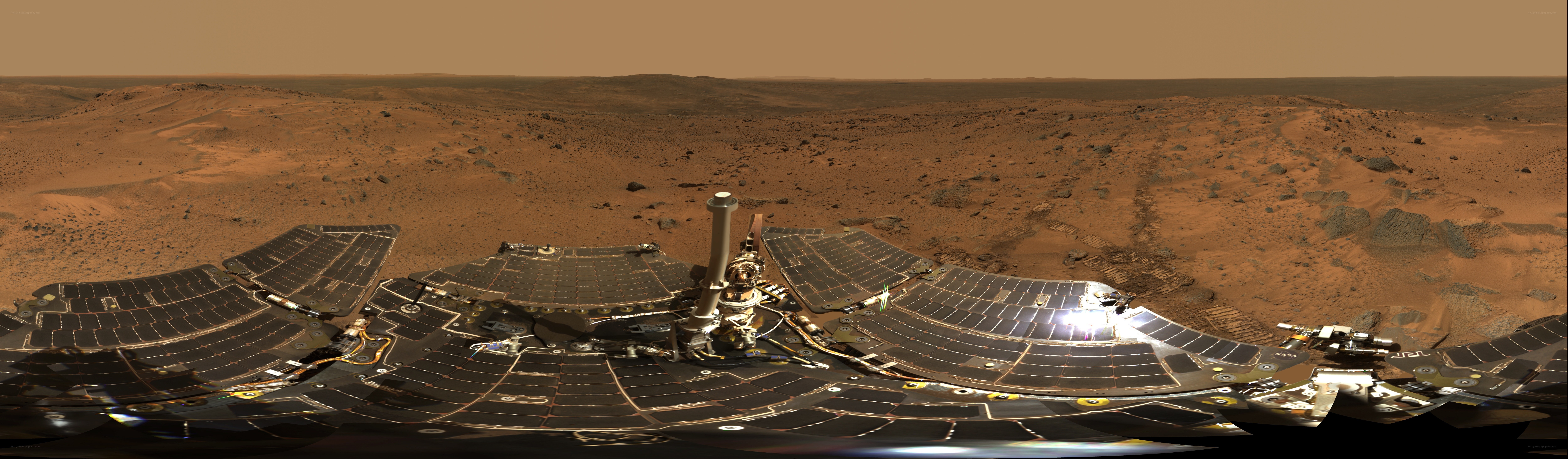 Mars rover panorama