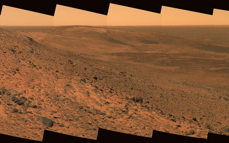 Mars Rover Panoramic View — Orange
