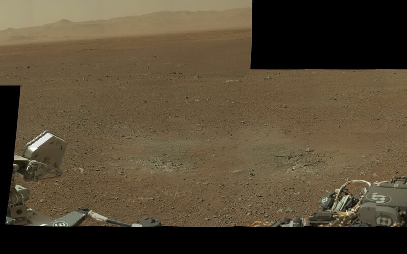 Mars rover view of red planet