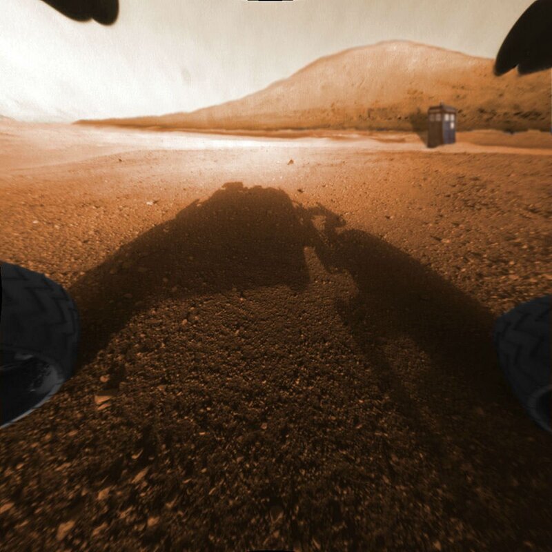 Mars rover with TARDIS