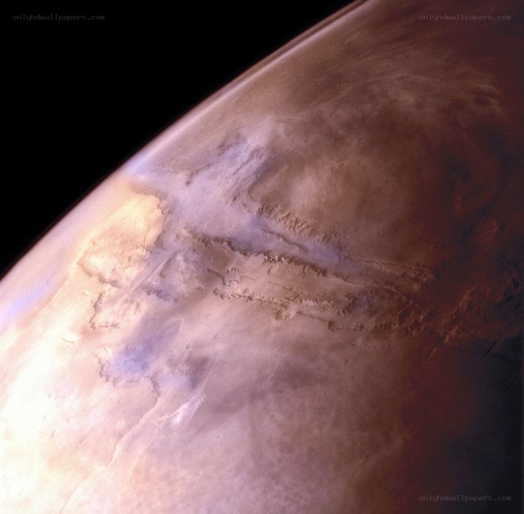 Mars surface from space