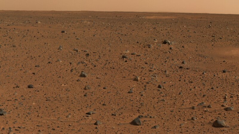 Mars surface landscape