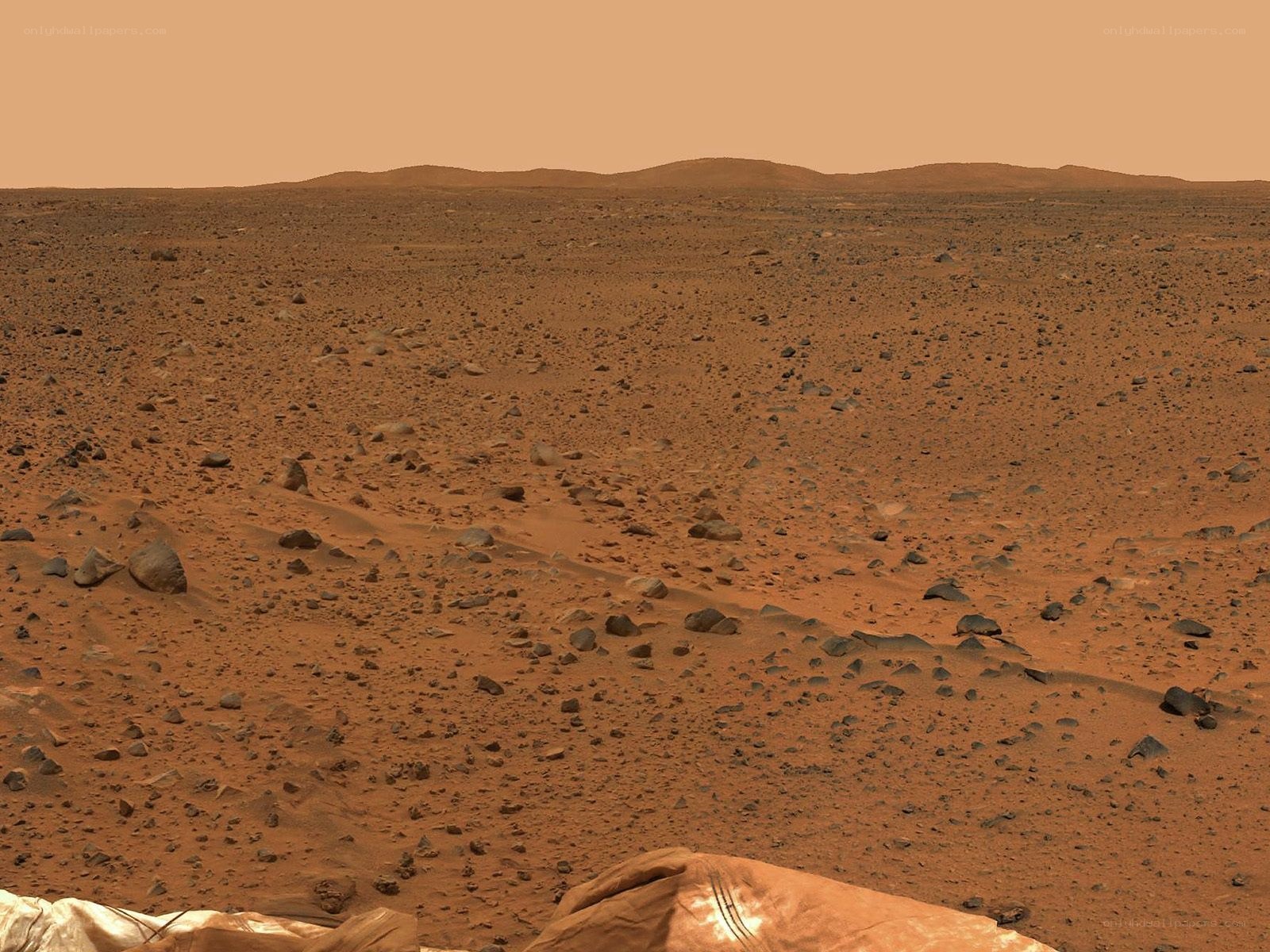 Mars surface landscape
