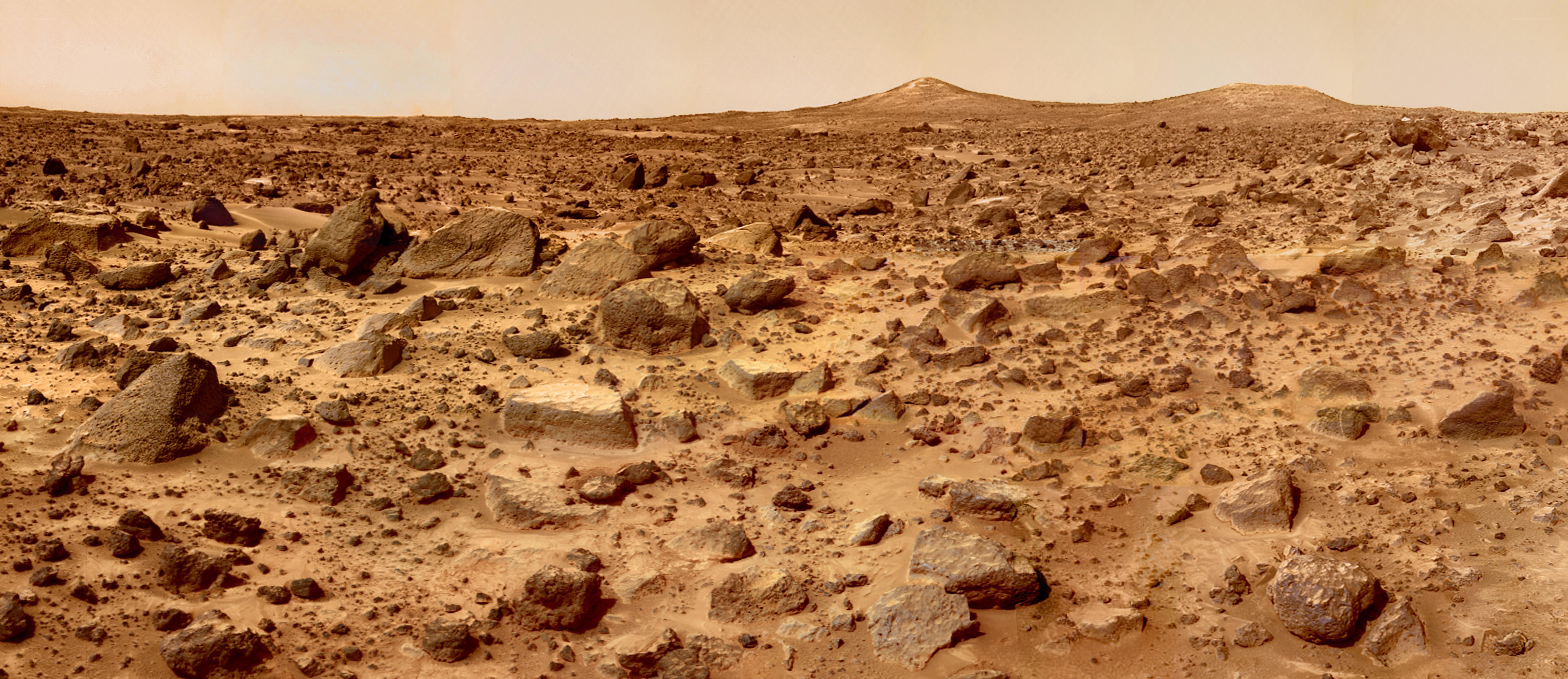 Mars surface landscape