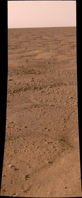 Mars surface landscape