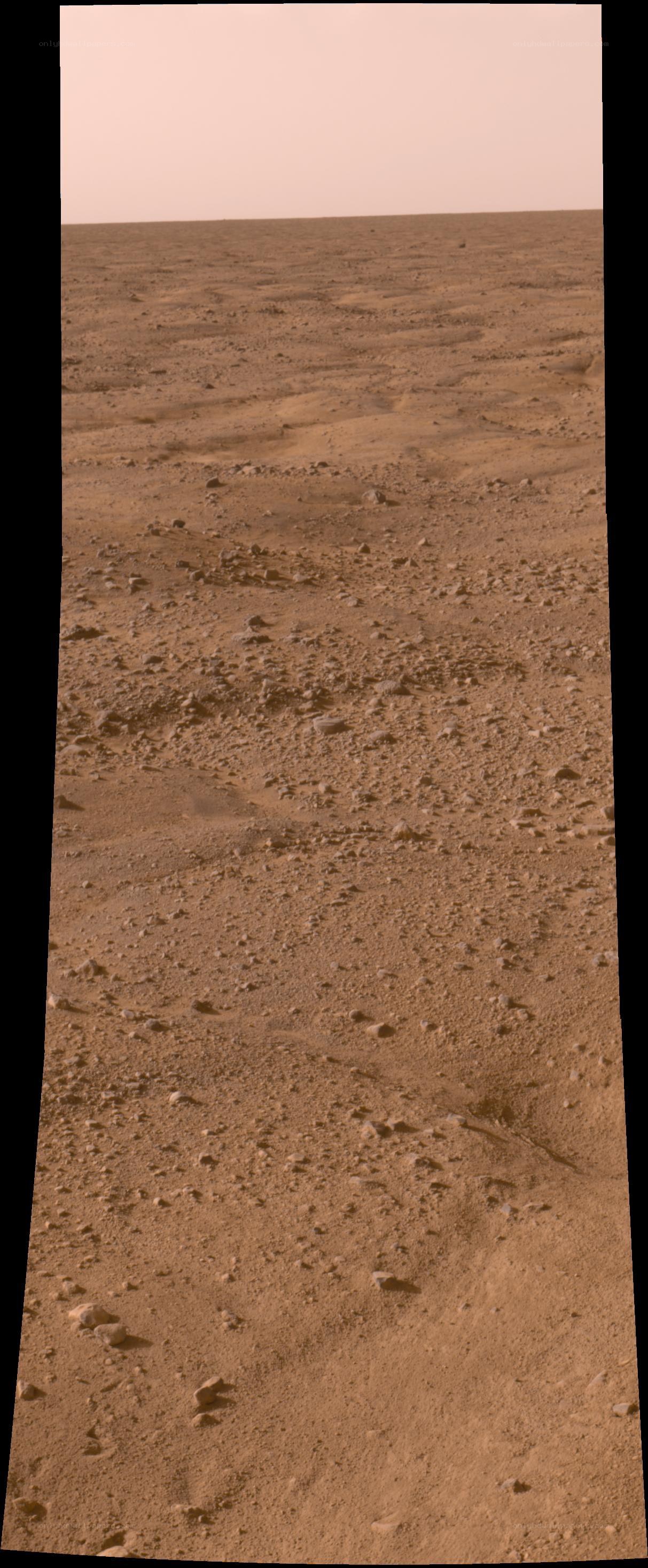 Mars surface landscape