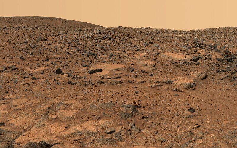 Mars surface landscape