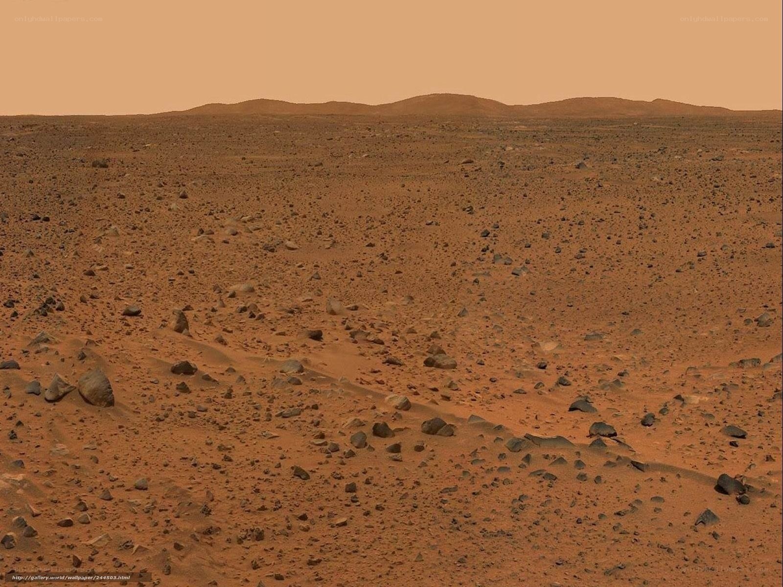 Mars surface landscape