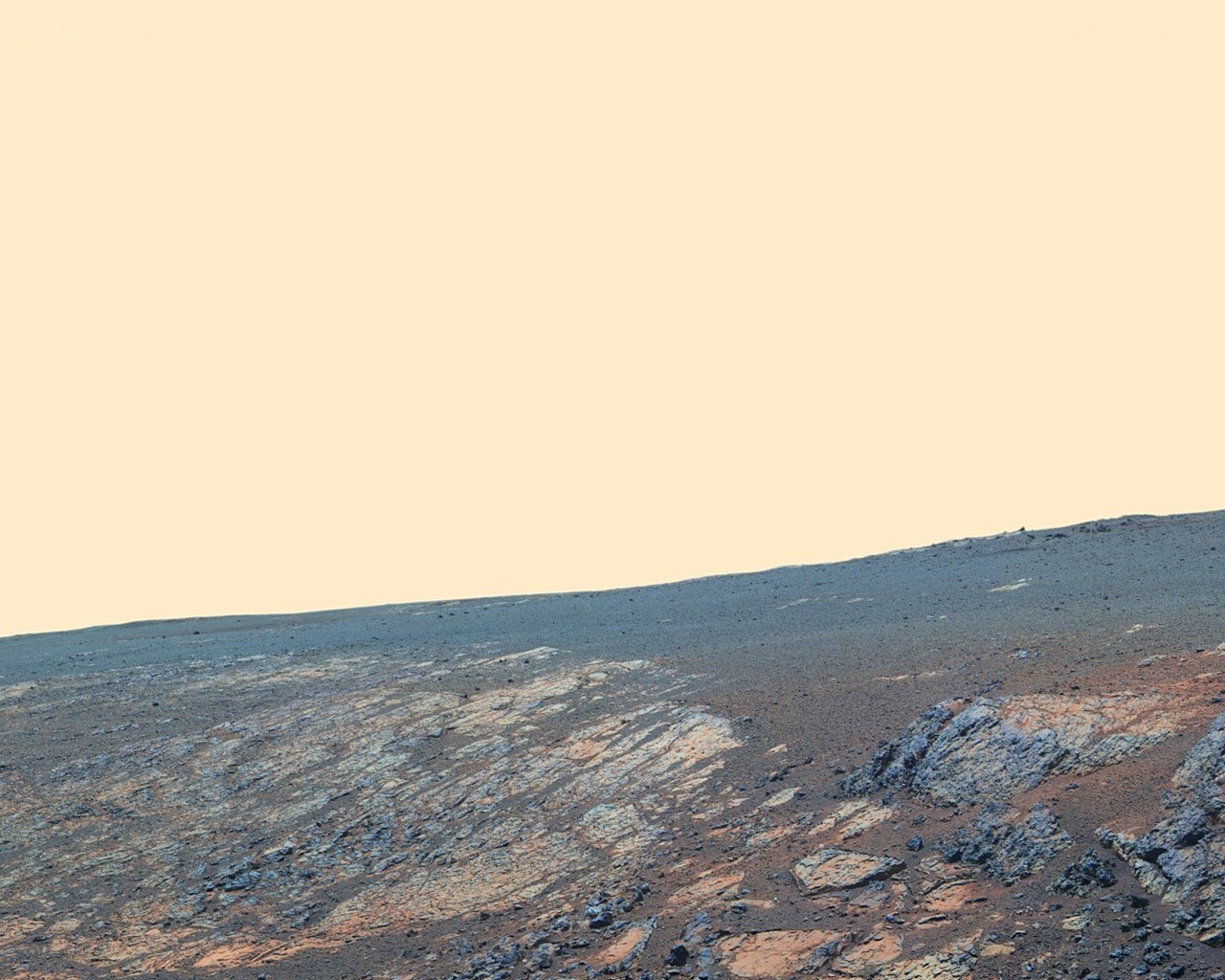 Mars surface landscape
