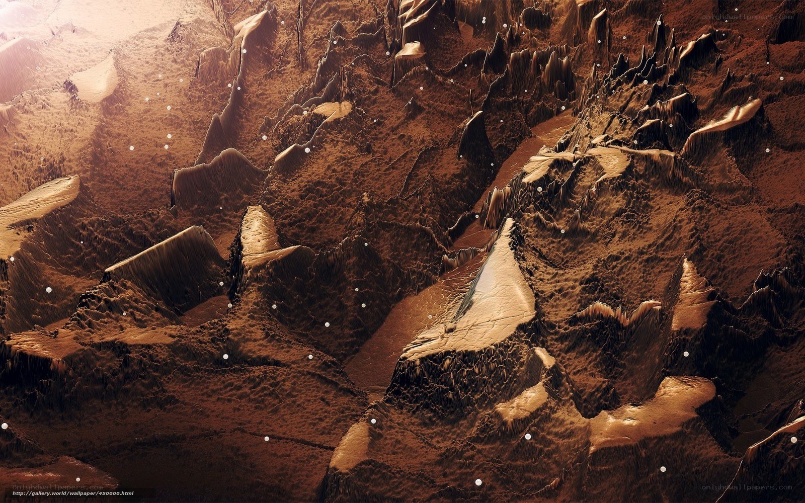 Mars surface landscape