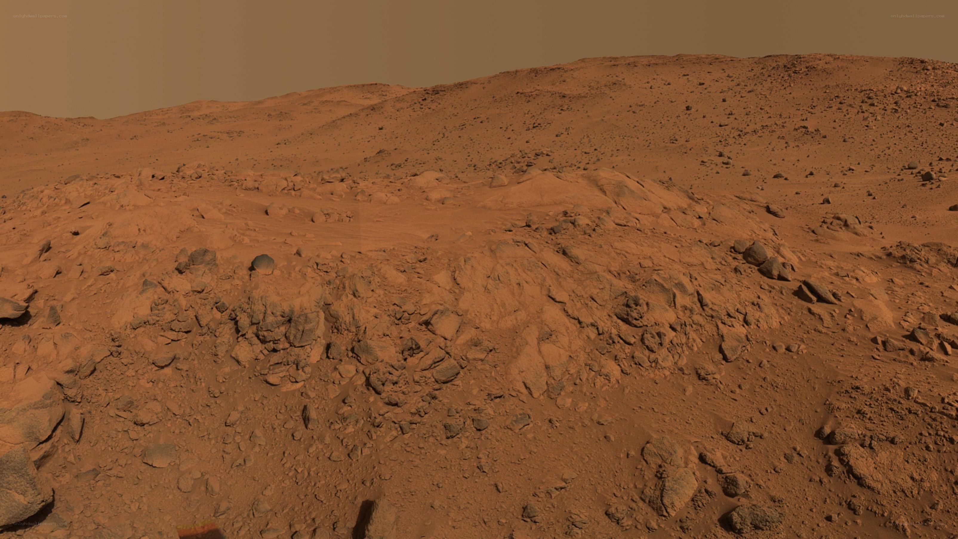 Mars surface landscape