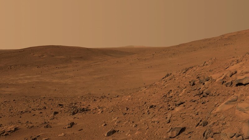 Mars surface landscape