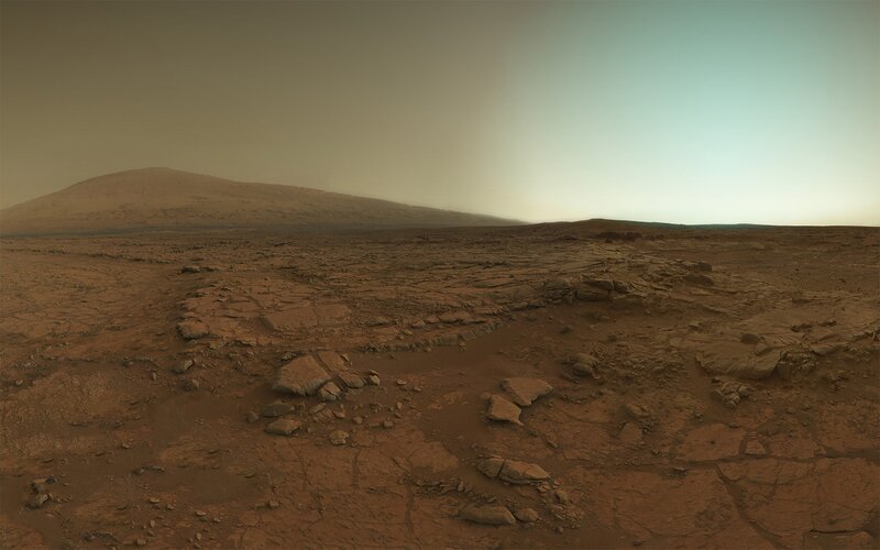Mars Surface Landscape — Brown
