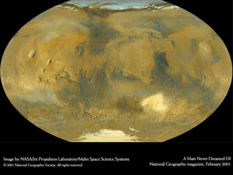 Mars surface map