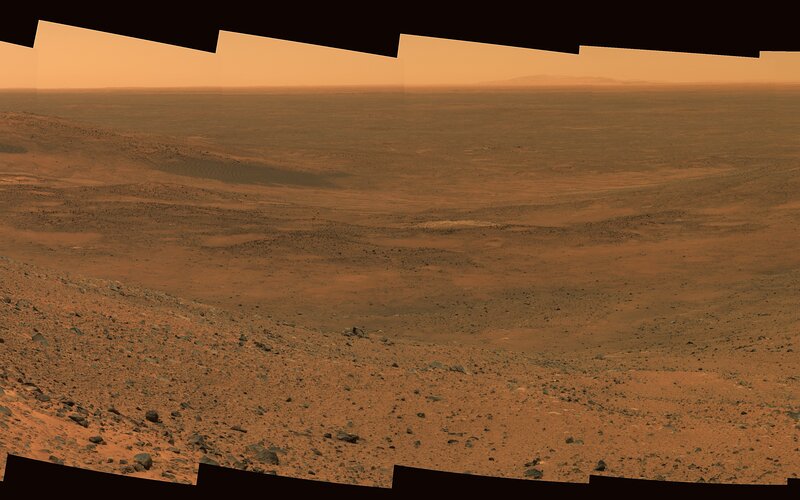 Mars surface panorama