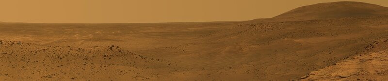Mars surface panorama